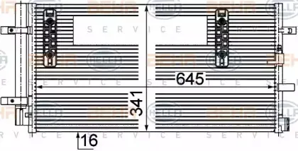 Конденсатор, кондиционер BEHR HELLA SERVICE купить