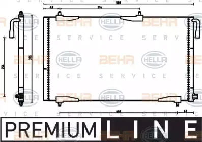 Конденсатор, кондиционер BEHR HELLA SERVICE купить