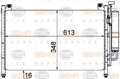 Конденсатор, кондиционер BEHR HELLA SERVICE купить