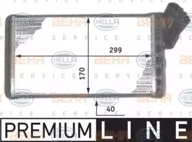 Теплообменник, отопление салона BEHR HELLA SERVICE купить