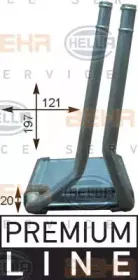 Теплообменник, отопление салона BEHR HELLA SERVICE купить