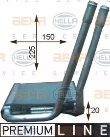 Теплообменник, отопление салона BEHR HELLA SERVICE купить