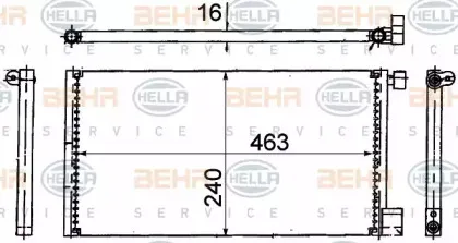 Конденсатор, кондиционер BEHR HELLA SERVICE купить