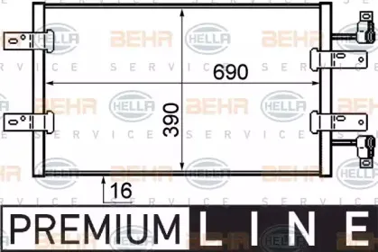 Конденсатор, кондиционер BEHR HELLA SERVICE купить