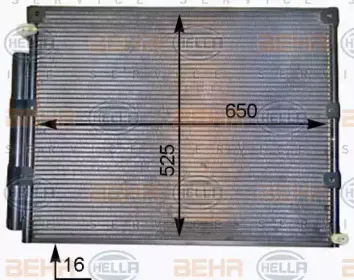 Конденсатор, кондиционер BEHR HELLA SERVICE купить