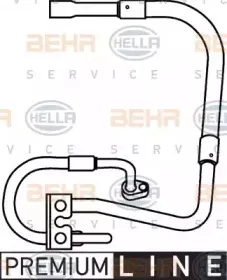 Трубопровод высокого давления, кондиционер BEHR HELLA SERVICE купить
