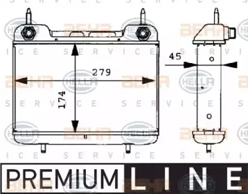 масляный радиатор, двигательное масло BEHR HELLA SERVICE купить