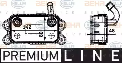 масляный радиатор, двигательное масло BEHR HELLA SERVICE купить