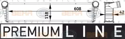 Радиатор, охлаждение двигателя BEHR HELLA SERVICE купить