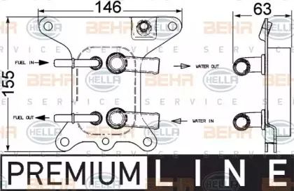 Топливный радиатор BEHR HELLA SERVICE купить