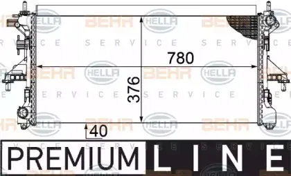 Радиатор, охлаждение двигателя BEHR HELLA SERVICE купить