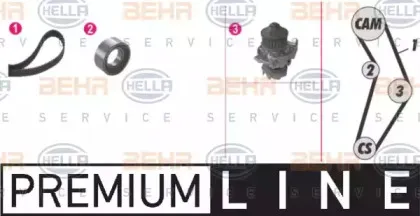 Водяной насос + комплект зубчатого ремня BEHR HELLA SERVICE купить