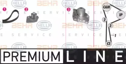 Водяной насос + комплект зубчатого ремня BEHR HELLA SERVICE купить
