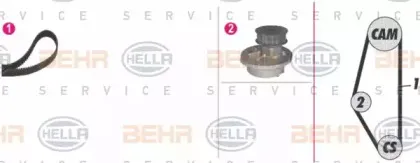 Водяной насос + комплект зубчатого ремня BEHR HELLA SERVICE купить
