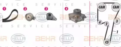 Водяной насос + комплект зубчатого ремня BEHR HELLA SERVICE купить
