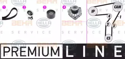 Водяной насос + комплект зубчатого ремня BEHR HELLA SERVICE купить