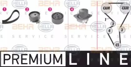 Водяной насос + комплект зубчатого ремня BEHR HELLA SERVICE купить