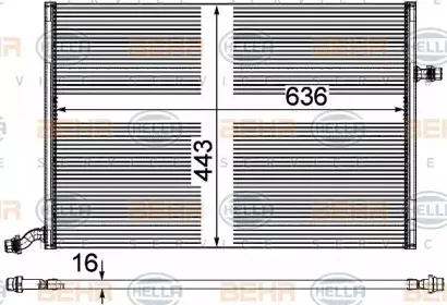 Низкотемпературный охладитель, интеркулер BEHR HELLA SERVICE купить