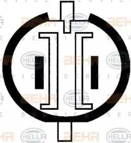 Вентилятор, охлаждение двигателя BEHR HELLA SERVICE купить