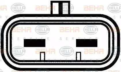 Вентилятор, охлаждение двигателя BEHR HELLA SERVICE купить