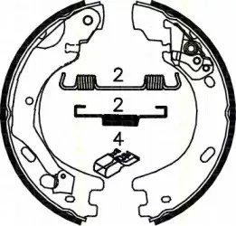 Комплект тормозных колодок, стояночная тормозная система TRISCAN купить