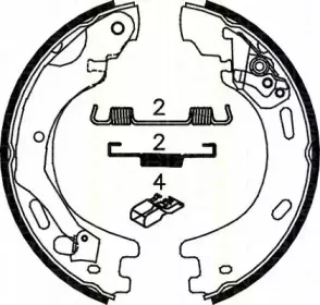Комплект тормозных колодок, стояночная тормозная система TRISCAN купить