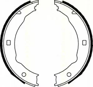 Комплект тормозных колодок, стояночная тормозная система TRISCAN купить