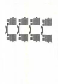 Комплектующие, колодки дискового тормоза TRISCAN купить