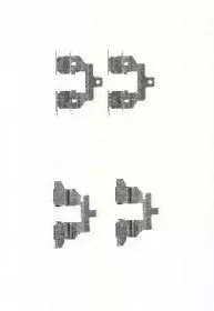 Комплектующие, колодки дискового тормоза TRISCAN купить