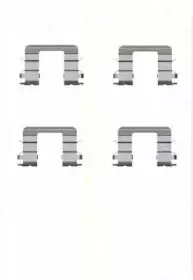 Комплектующие, колодки дискового тормоза TRISCAN купить