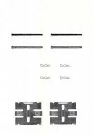 Комплектующие, колодки дискового тормоза TRISCAN купить