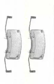 Комплектующие, колодки дискового тормоза TRISCAN купить