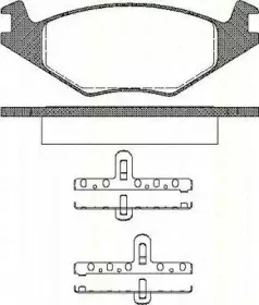 Комплект тормозных колодок, дисковый тормоз TRISCAN купить