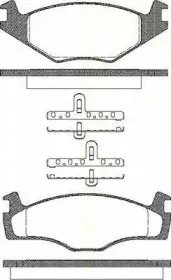 Комплект тормозных колодок, дисковый тормоз TRISCAN купить