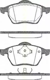 Комплект тормозных колодок, дисковый тормоз TRISCAN купить