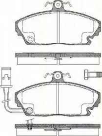 Комплект тормозных колодок, дисковый тормоз TRISCAN купить