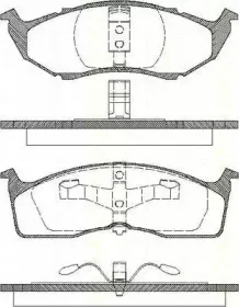 Комплект тормозных колодок, дисковый тормоз TRISCAN купить