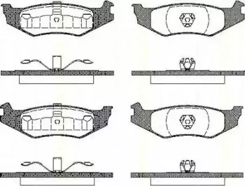 Комплект тормозных колодок, дисковый тормоз TRISCAN купить