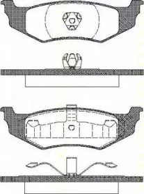 Комплект тормозных колодок, дисковый тормоз TRISCAN купить