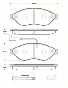 Комплект тормозных колодок, дисковый тормоз TRISCAN купить