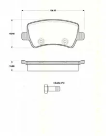 Комплект тормозных колодок, дисковый тормоз TRISCAN купить
