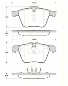 Комплект тормозных колодок, дисковый тормоз TRISCAN купить