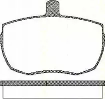 Комплект тормозных колодок, дисковый тормоз TRISCAN купить
