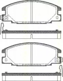Комплект тормозных колодок, дисковый тормоз TRISCAN купить