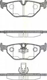 Комплект тормозных колодок, дисковый тормоз TRISCAN купить