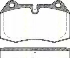 Комплект тормозных колодок, дисковый тормоз TRISCAN купить