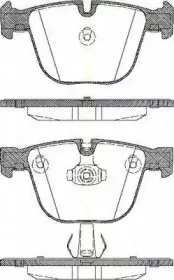 Комплект тормозных колодок, дисковый тормоз TRISCAN купить