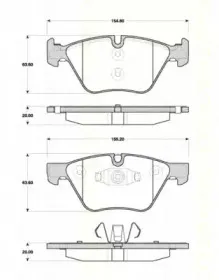 Комплект тормозных колодок, дисковый тормоз TRISCAN купить