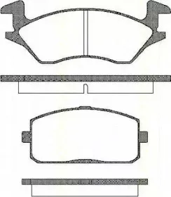 Комплект тормозных колодок, дисковый тормоз TRISCAN купить
