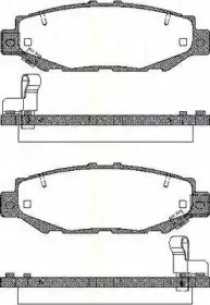 Комплект тормозных колодок, дисковый тормоз TRISCAN купить